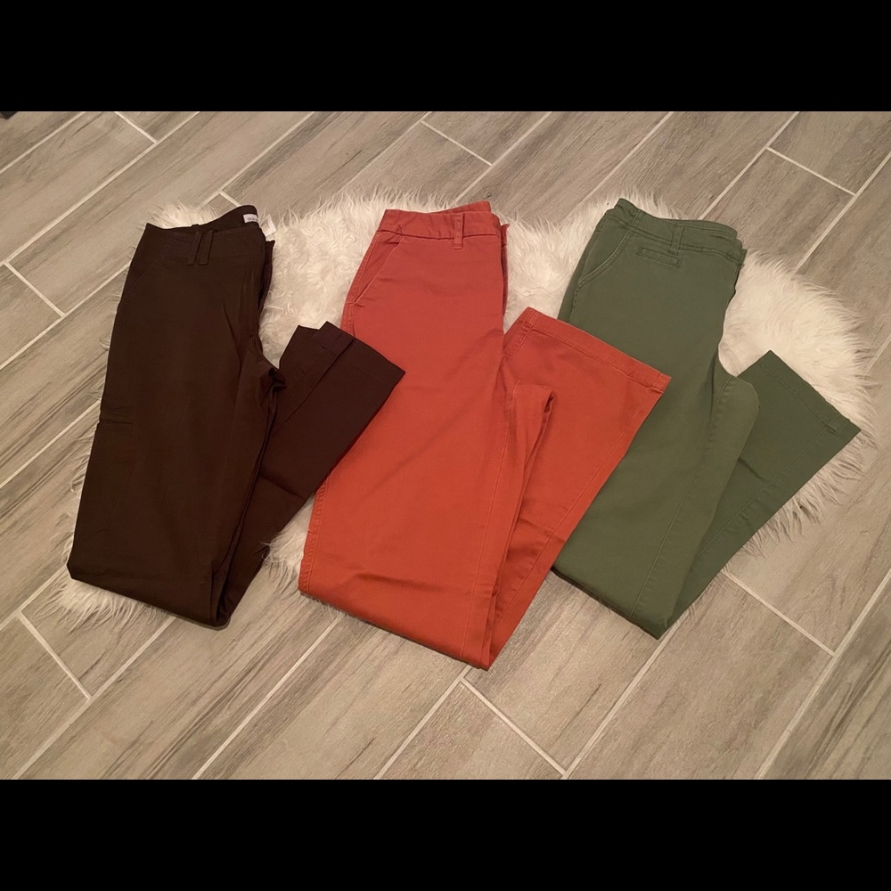 Lot of 3 Pants - Size 6 - Neutral earth tones